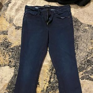 High rise jean legging